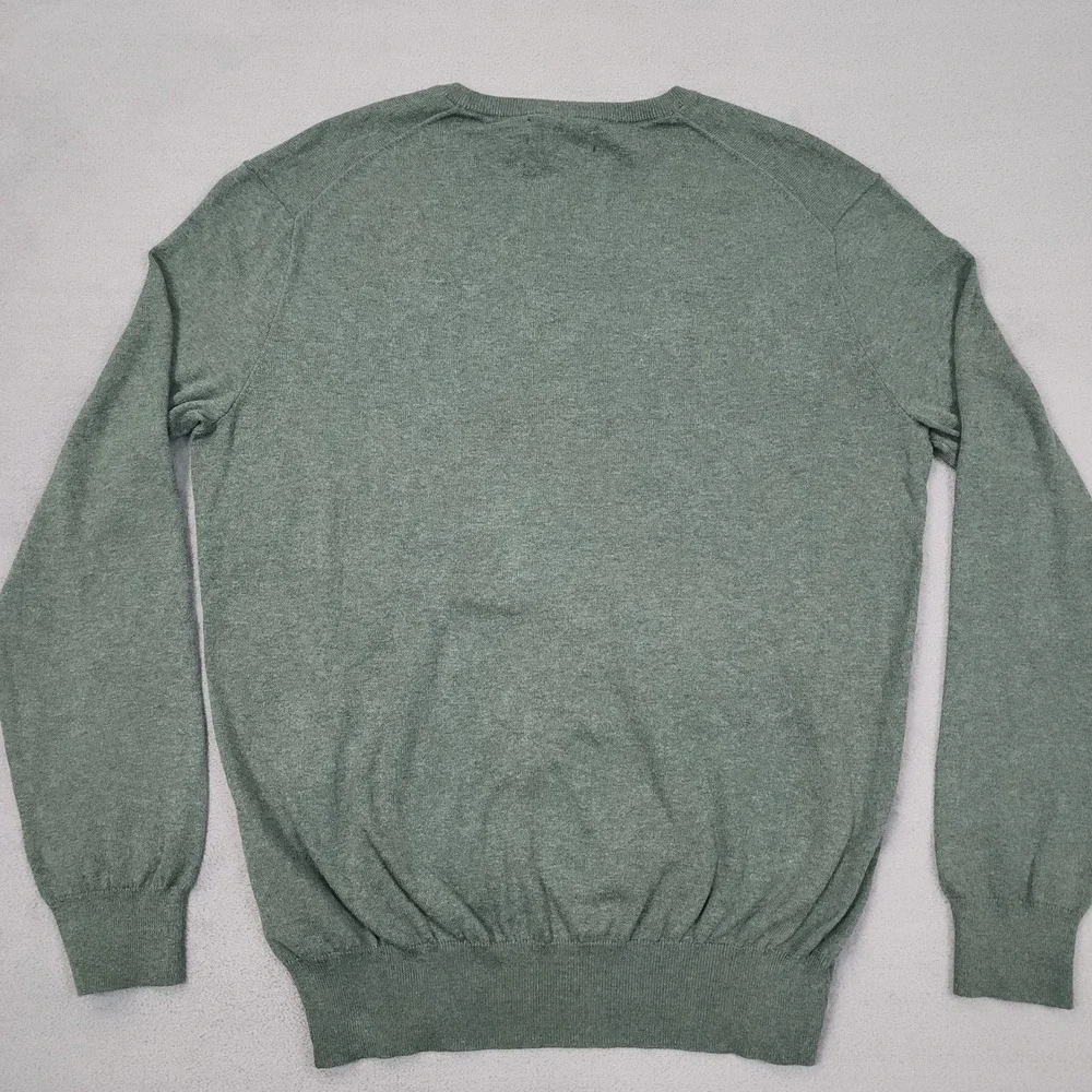 Polo Ralph Lauren Sweater Mens S Green Pima Cotton V Neck Pullover Pony NWT Knit